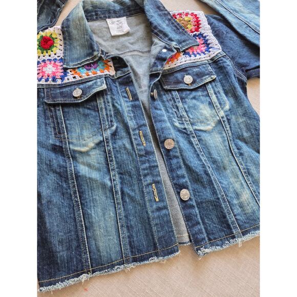 Flowers by Zoe Crochet Denim Jacket - Picture 2 of 9